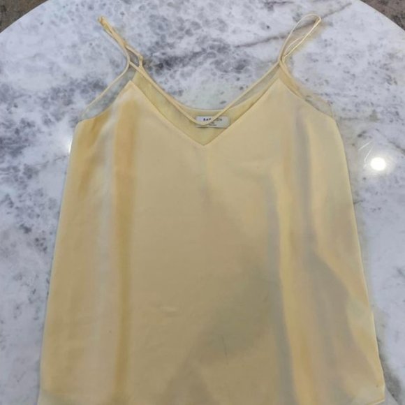Aritzia Babaton XS yellow Camisole with mesh - Picture 1 of 5